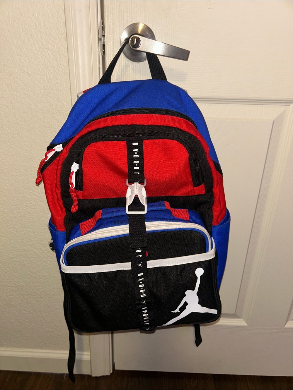 Jordan Kids Red, Blue & Black Backpack